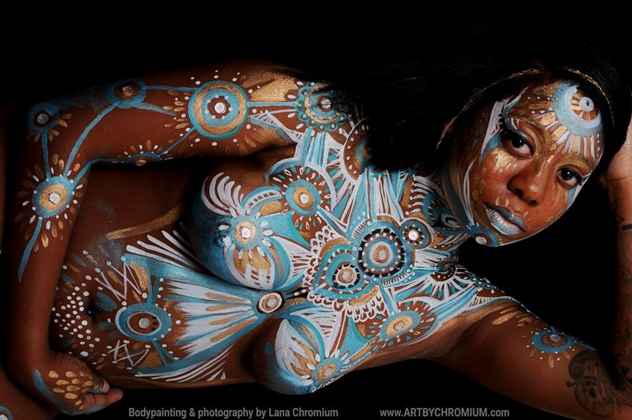 Private Body Painting Photoshoot In The Studio Bodypainting.