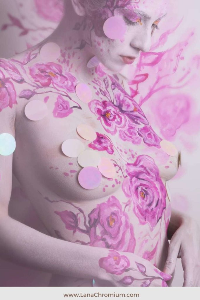 [Image: Pink Peony Bodypainting] [Image: Detail Shot - Pink Peony Bodypainting] We begin with a sweet dive into the tenderness of the pink peony, a symbol of femininity and grace. On this canvas of skin, I've aimed to capture the enchanting allure of this flower, painting each petal with love and passion.

[Image: Red Roses Bodypainting] [Image: Detail Shot - Red Roses Bodypainting]

Our journey continues with the passionate emblem of love - red roses. With each stroke, I've tried to reflect the depth and seduction that these crimson blooms embody. This artwork goes beyond aesthetics, inviting you to feel the emotion it conveys.

[Image: Purple Lilacs Bodypainting] [Image: Detail Shot - Purple Lilacs Bodypainting]

Next, we stroll through a fragrant spring garden filled with purple lilacs. I have poured the first flush of love into this piece, reflecting the delicate elegance that these blossoms stand for.

[Image: White Orchids Bodypainting] [Image: Detail Shot - White Orchids Bodypainting]

As we move along, we meet the exotic white orchids. This piece mirrors purity and sophistication, a tribute to the captivating charm of these stunning flowers.

[Image: Fire Red Poppy Bodypainting] [Image: Detail Shot - Fire Red Poppy Bodypainting]

Our path then leads us to the vibrant fire red poppy. I wanted to celebrate this bold bloom that stands as a symbol of remembrance. The result is an artwork alive with fiery passion.

[Image: Sunflower Bodypainting] [Image: Detail Shot - Sunflower Bodypainting]

The journey wouldn't be complete without a touch of sunny positivity. So here's my rendition of the radiant sunflower, an emblem of joy and warmth, radiating happiness in every stroke.

[Image: Bouquet of Lilies Bodypainting] [Image: Detail Shot - Bouquet of Lilies Bodypainting]

Finally, we reach a bouquet of lilies, representing refined beauty. Painting this was like orchestrating a symphony of colors and textures, each lily contributing to the overall harmony.

Bodypainting is more than just an artistic expression; it's a transformative journey, empowering individuals to view their bodies as living canvases. It encourages self-expression, boosts confidence, and can be a therapeutic experience. Whether it's for a photoshoot, a performance, or a personal exploration of self-expression, I'm here to guide you through this beautiful experience.

If my journey through the ‘Flowers’ bodypainting series resonates with you, why not consider embarking on your own bodypainting journey? I'm available for bodypainting services and can travel to make your bodyart dreams come true.

Join me and let's create blooming masterpieces together. Get in touch with me today!